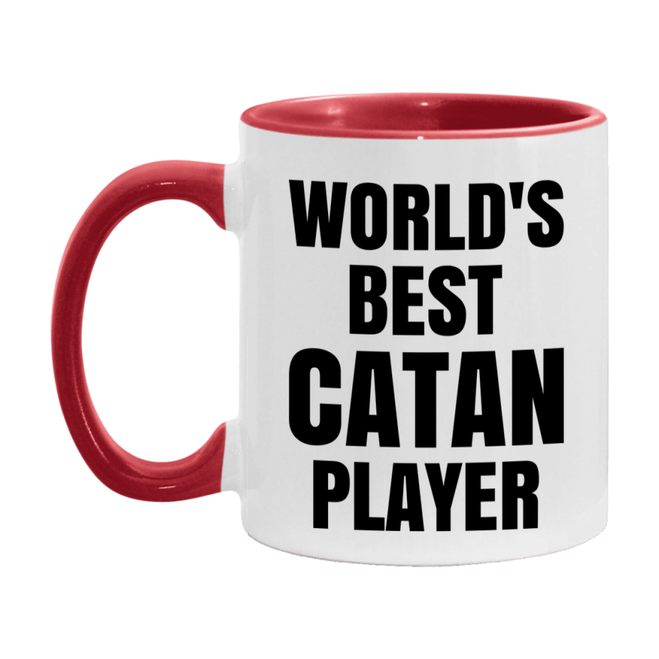 Funny Game Board Mug, World's Okayest Catan Player, 11Oz Or 15Oz Ceramic Coffee Cup