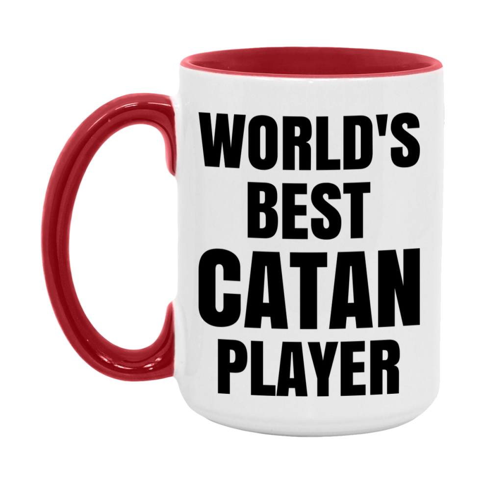 Funny Game Board Mug, World's Okayest Catan Player, 11Oz Or 15Oz Ceramic Coffee Cup