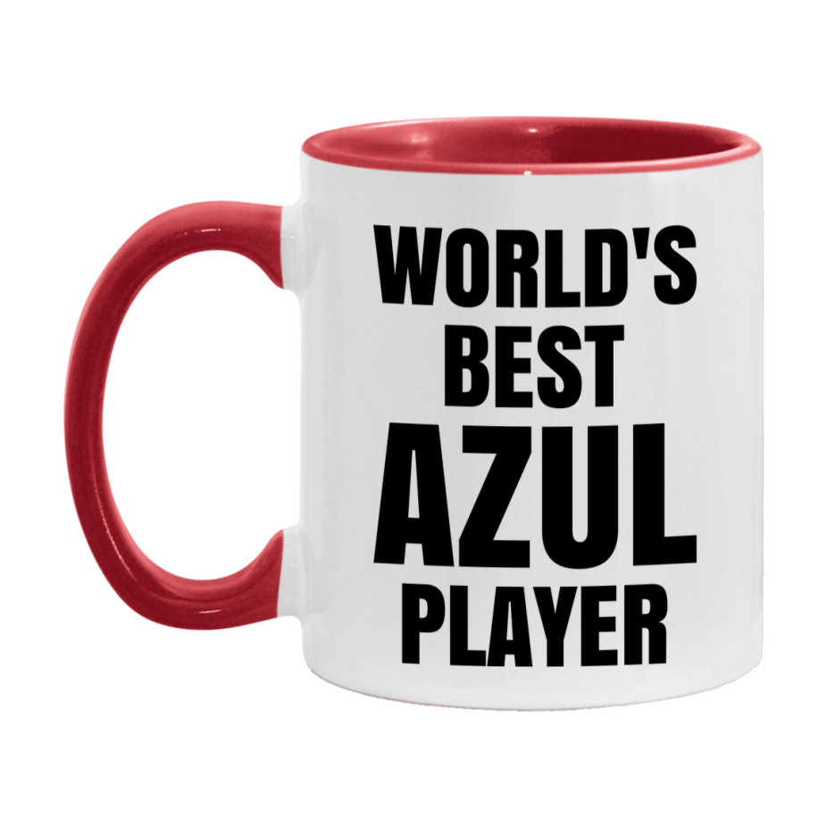 Funny Game Board Mug, World's Okayest Azul Player, 11Oz Or 15Oz Ceramic Coffee Cup