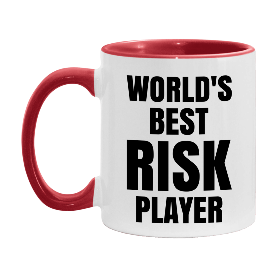 Funny Game Board Mug, World's Okayest Risk Player, 11Oz Or 15Oz Ceramic Coffee Cup
