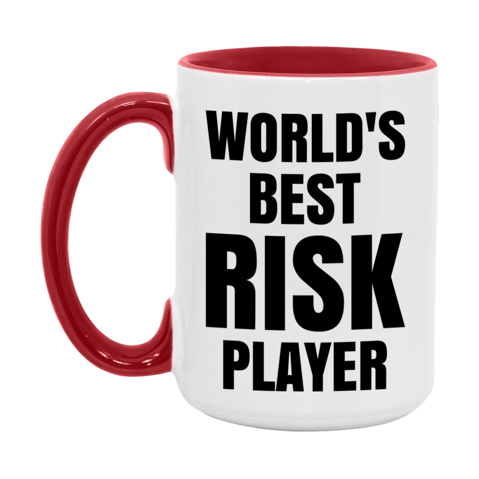 Funny Game Board Mug, World's Okayest Risk Player, 11Oz Or 15Oz Ceramic Coffee Cup