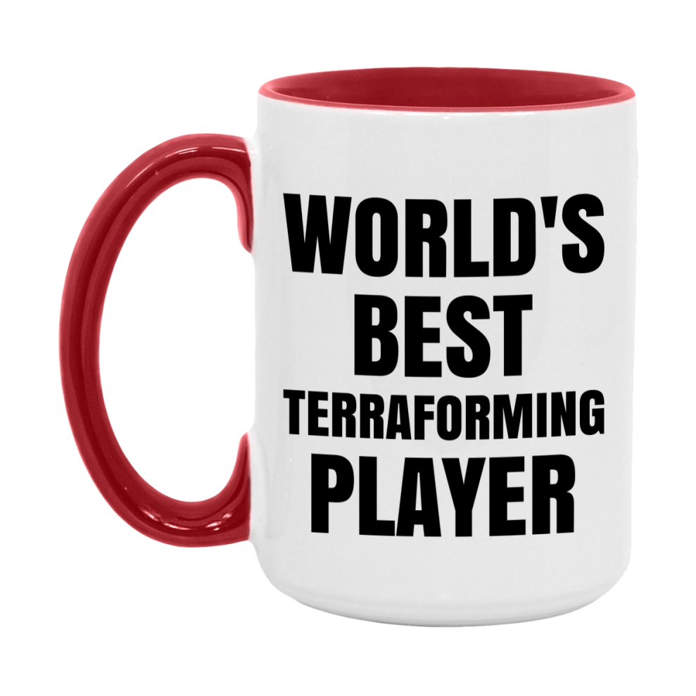 Funny Game Board Mug, World's Okayest Terraforming Player, 11Oz Or 15Oz Ceramic Coffee Cup