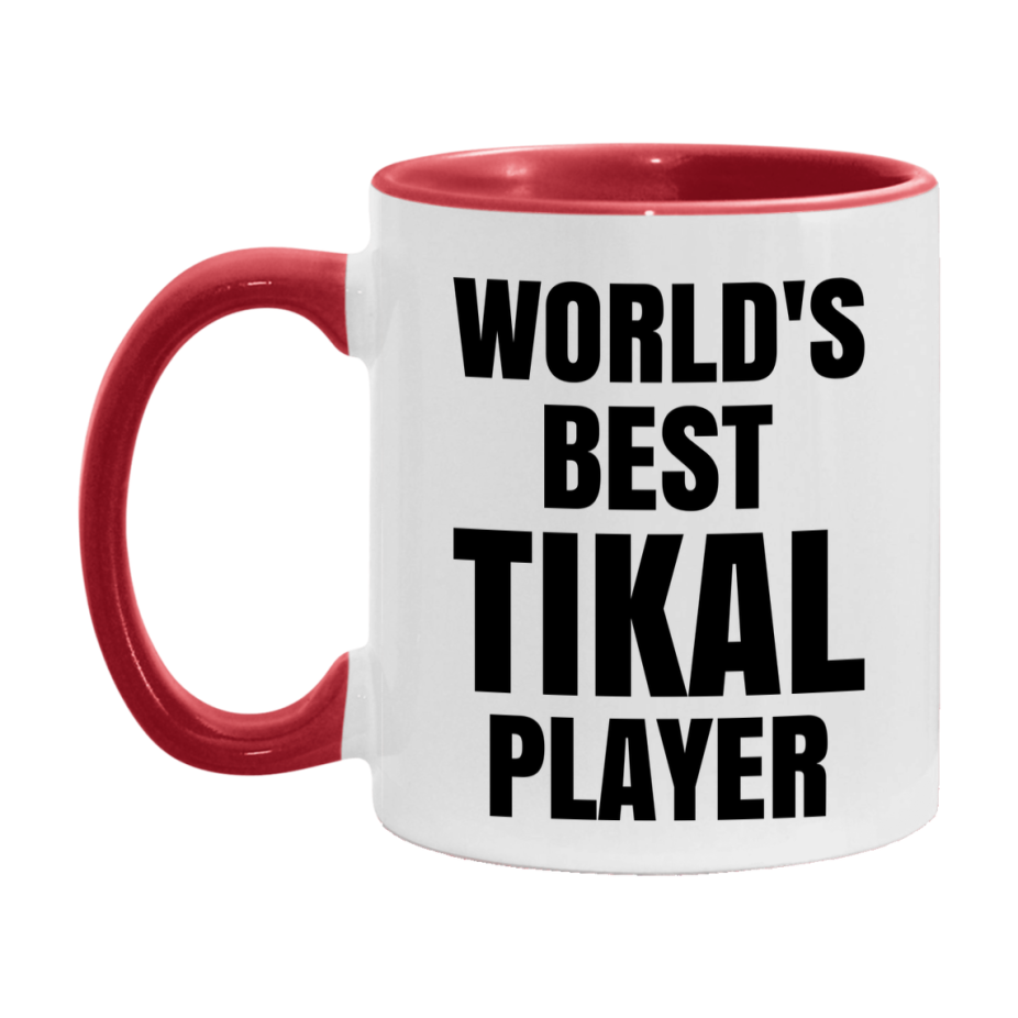 Funny Game Board Mug, World's Okayest Tikal Player, 11Oz Or 15Oz Ceramic Coffee Cup