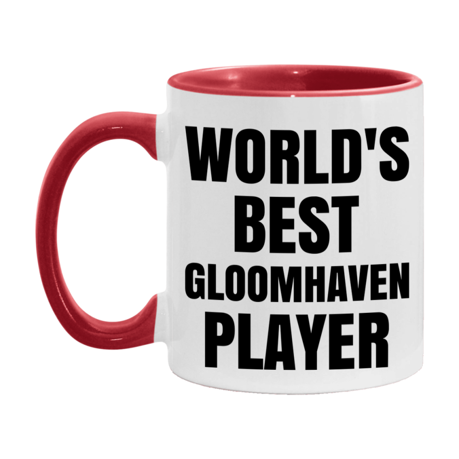 Funny Game Board Mug, World's Okayest Gloomhaven Player, 11Oz Or 15Oz Ceramic Coffee Cup
