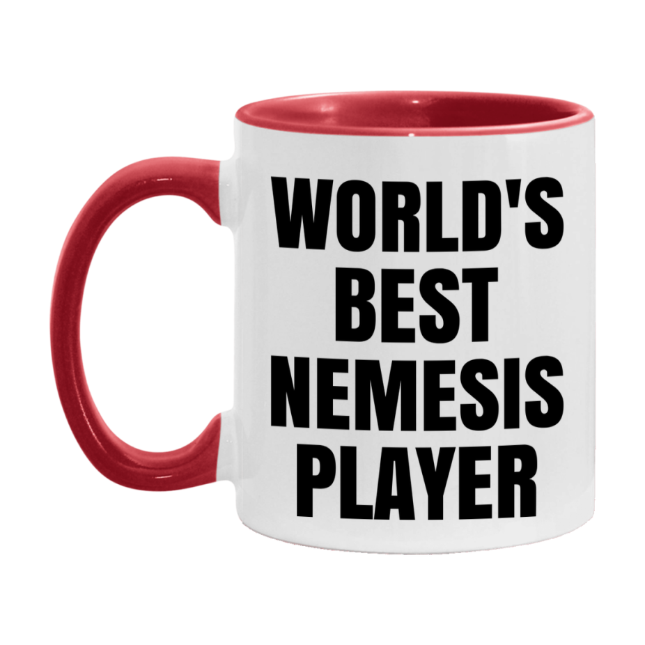 Funny Game Board Mug, World's Okayest Nemesis Player, 11Oz Or 15Oz Ceramic Coffee Cup