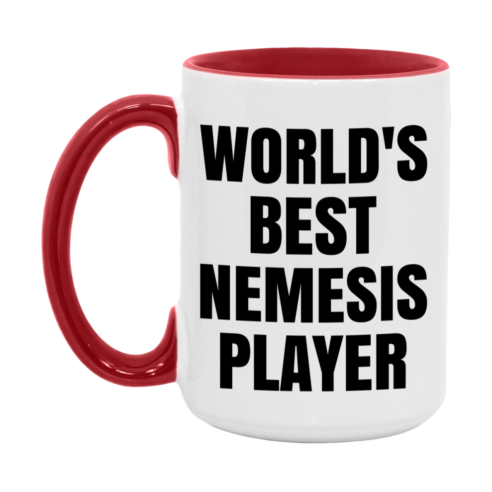 Funny Game Board Mug, World's Okayest Nemesis Player, 11Oz Or 15Oz Ceramic Coffee Cup