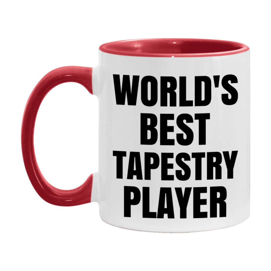 Funny Game Board Mug, World's Okayest Tapestry Player, 11Oz Or 15Oz Ceramic Coffee Cup