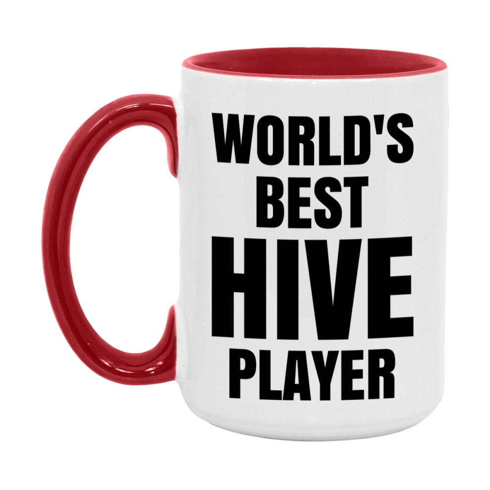 Funny Game Board Mug, World's Okayest Hive Player, 11Oz Or 15Oz Ceramic Coffee Cup