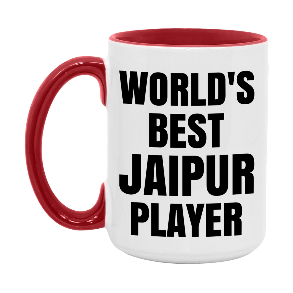 Funny Game Board Mug, World's Okayest Jaipur Player, 11Oz Or 15Oz Ceramic Coffee Cup