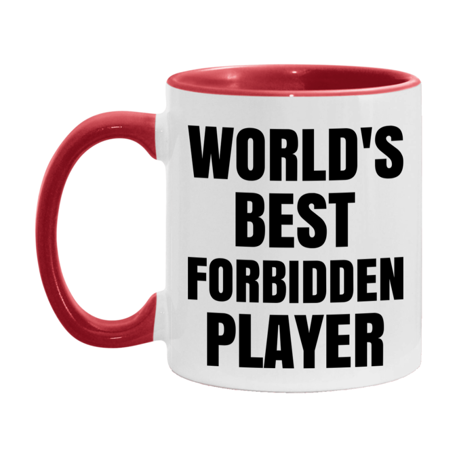 Funny Game Board Mug, World's Okayest Forbidden Player, 11Oz Or 15Oz Ceramic Coffee Cup
