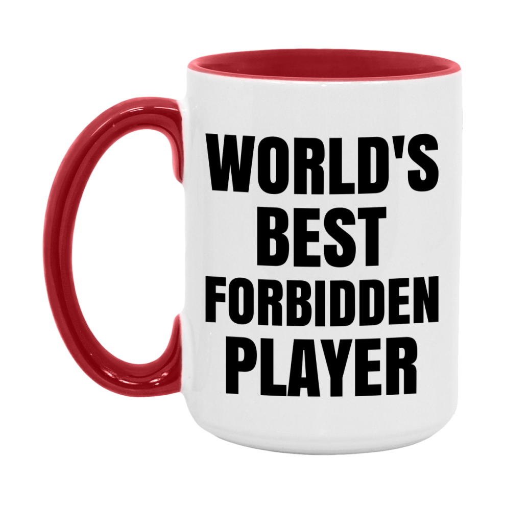 Funny Game Board Mug, World's Okayest Forbidden Player, 11Oz Or 15Oz Ceramic Coffee Cup