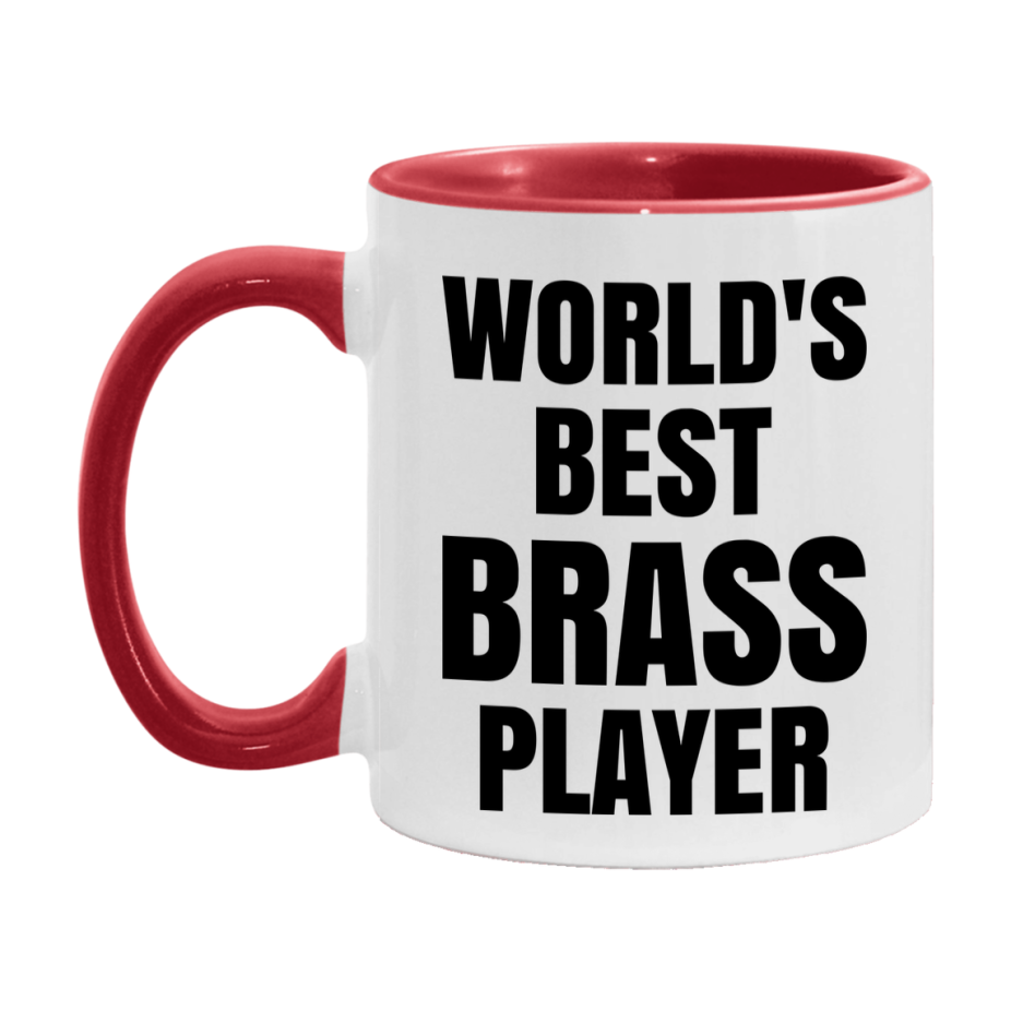 Funny Game Board Mug, World's Okayest Brass Player, 11Oz Or 15Oz Ceramic Coffee Cup
