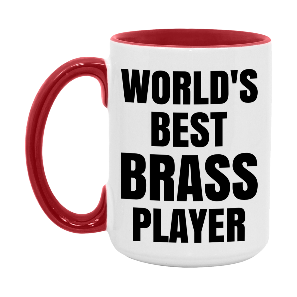 Funny Game Board Mug, World's Okayest Brass Player, 11Oz Or 15Oz Ceramic Coffee Cup