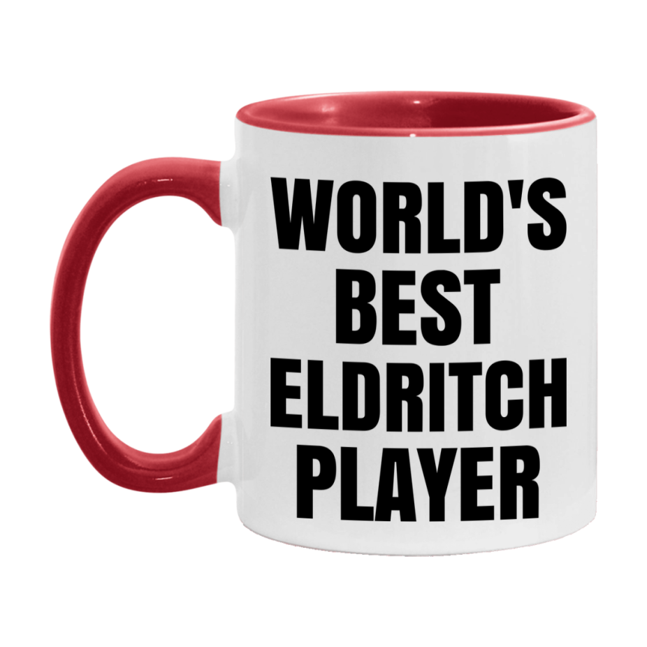 Funny Game Board Mug, World's Okayest Eldritch Player, 11Oz Or 15Oz Ceramic Coffee Cup