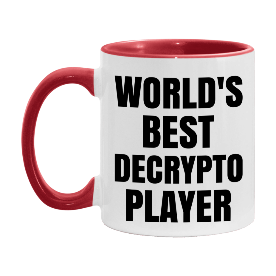 Funny Game Board Mug, World's Okayest Decrypto Player, 11Oz Or 15Oz Ceramic Coffee Cup