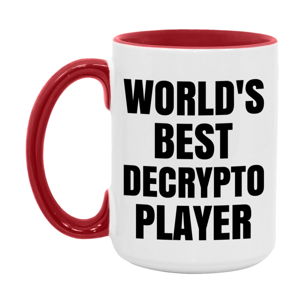Funny Game Board Mug, World's Okayest Decrypto Player, 11Oz Or 15Oz Ceramic Coffee Cup