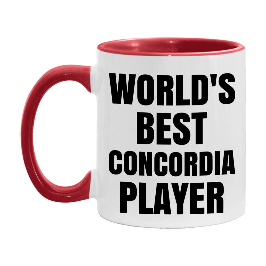 Funny Game Board Mug, World's Okayest Concordia Player, 11Oz Or 15Oz Ceramic Coffee Cup