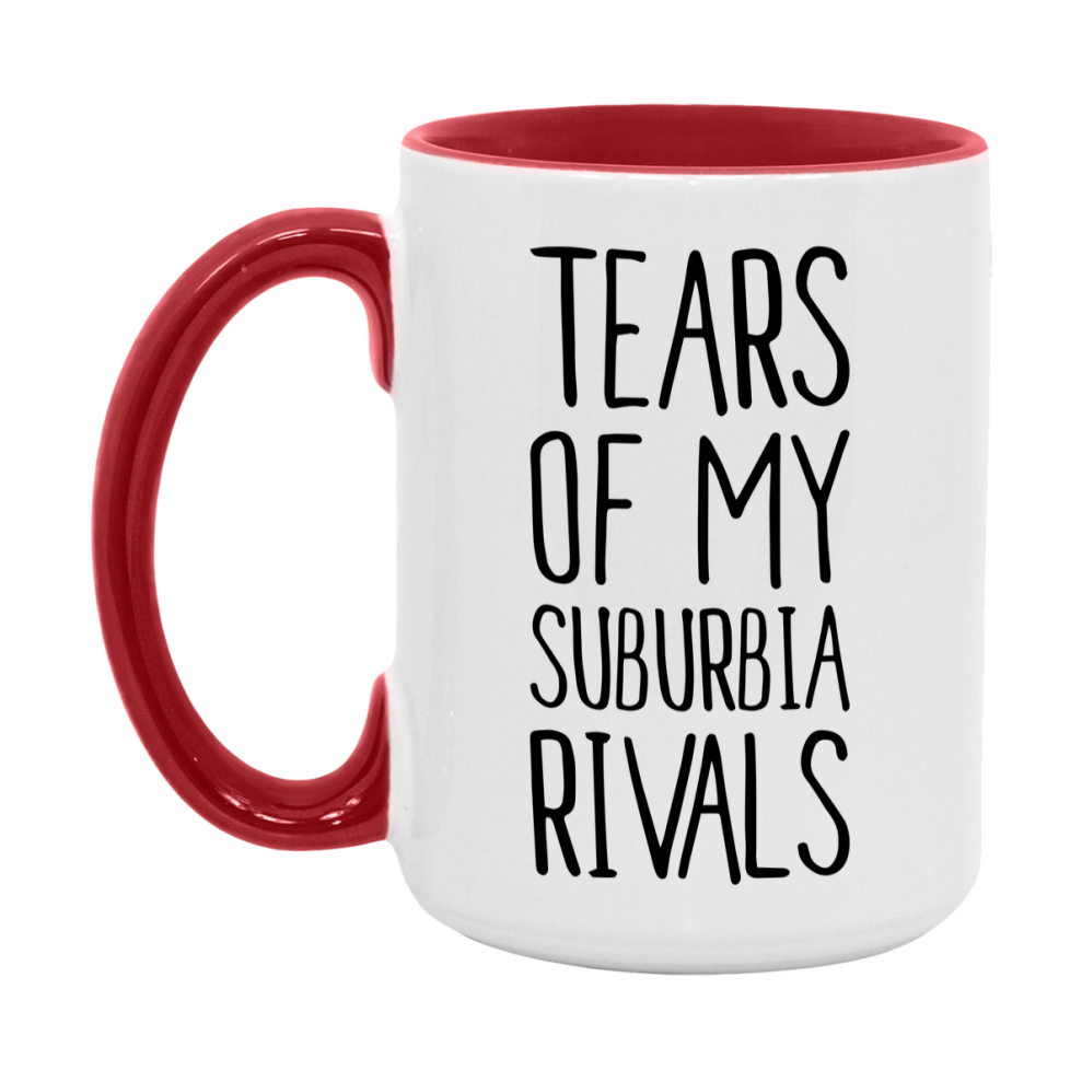 Funny Suburbia Gameboard Mug – Tears Of My Suburbia Rivals, 11Oz Or 15Oz White Ceramic Coffee Cup Gift