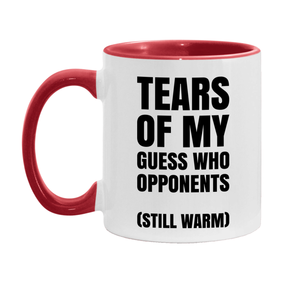 Board Game Gift – Tears Of My Guess Who Opponents Mug, 11Oz Or 15Oz White Ceramic Coffee Cup