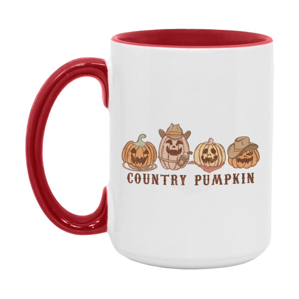 Western Halloween Mug, Cute Retro Western Halloween Coffee Cup, 11Oz Or 15Oz White Ceramic Mug