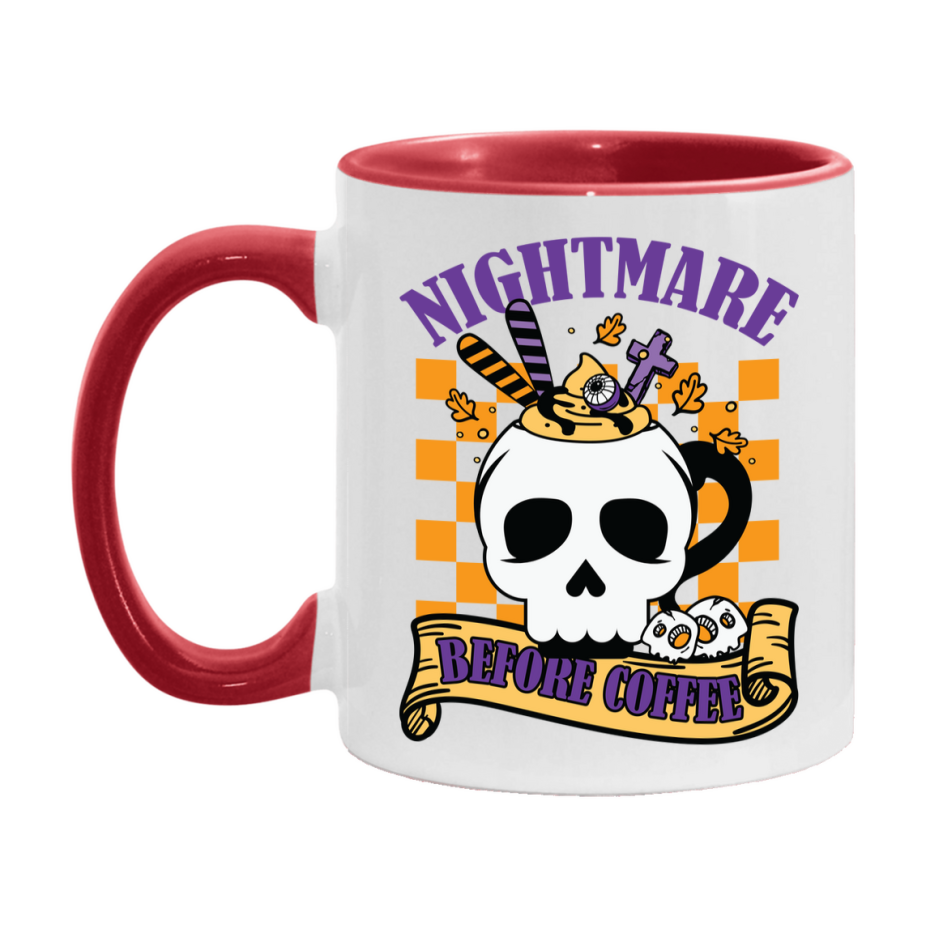 Funny Halloween Coffee Mug, White Ceramic Halloween Coffee Cup 11Oz Or 15Oz