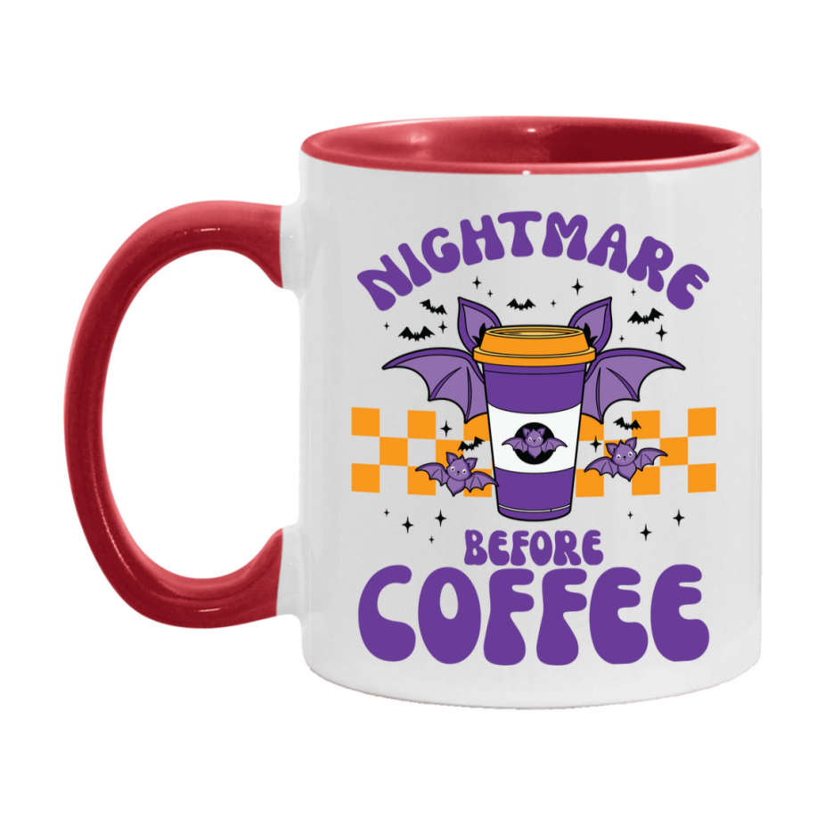 Funny Halloween Coffee Mug, White Ceramic Halloween Coffee Cup 11Oz Or 15Oz