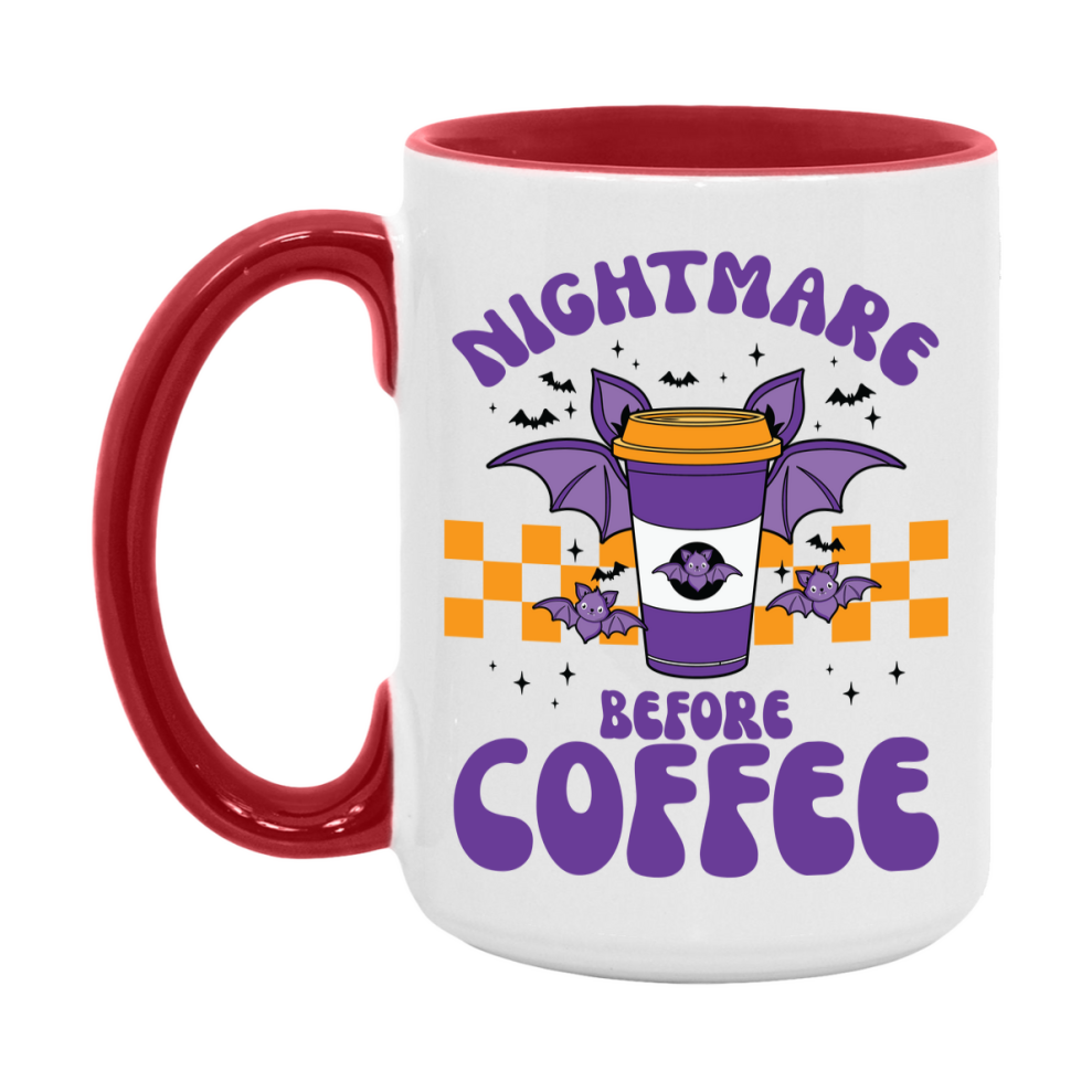 Funny Halloween Coffee Mug, White Ceramic Halloween Coffee Cup 11Oz Or 15Oz