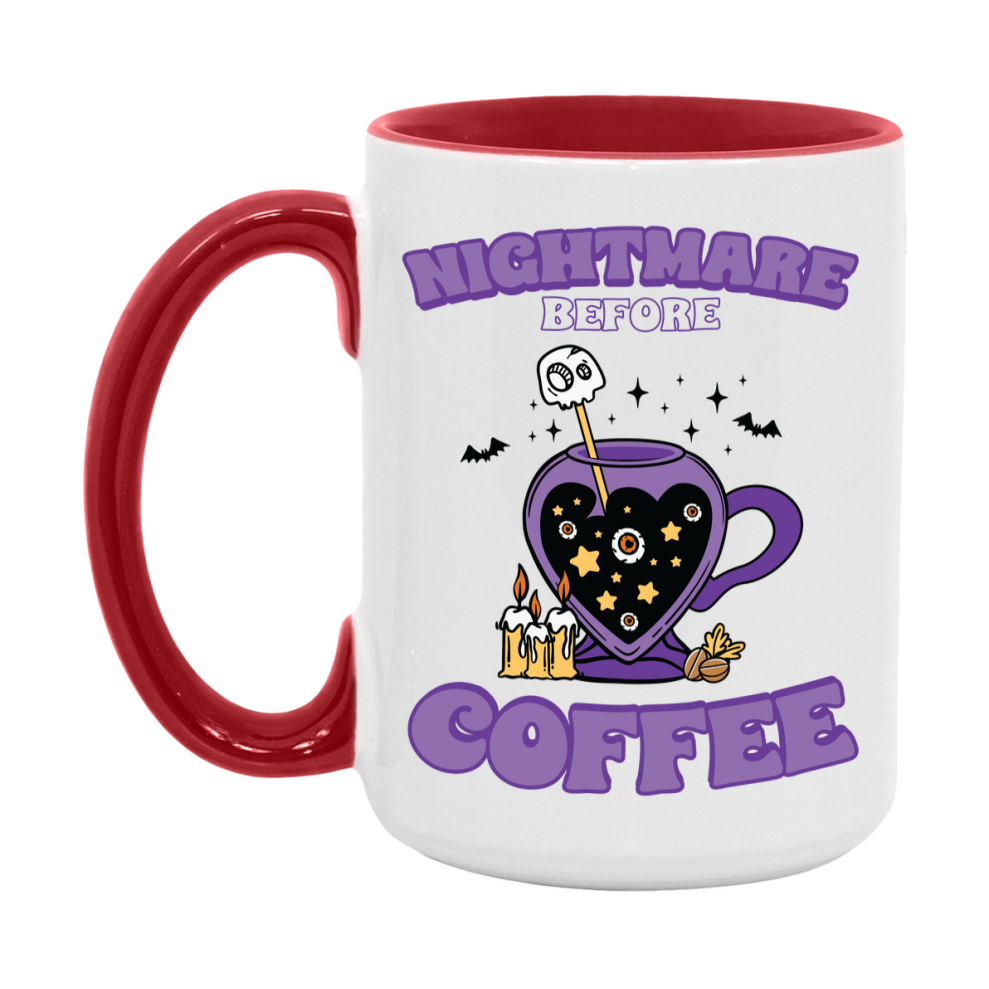 Funny Halloween Coffee Mug, White Ceramic Halloween Coffee Cup 11Oz Or 15Oz