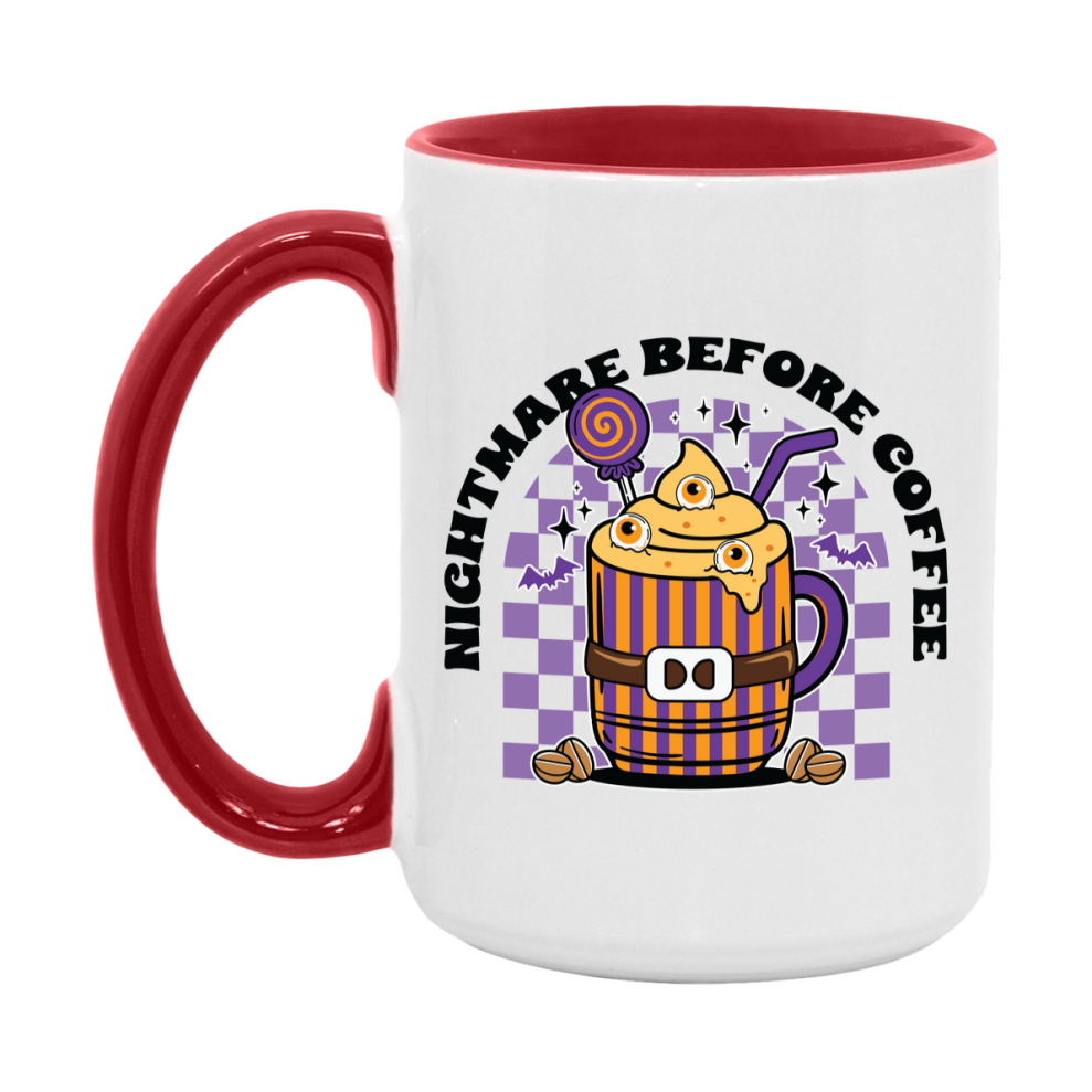 Funny Halloween Coffee Mug, White Ceramic Halloween Coffee Cup 11Oz Or 15Oz