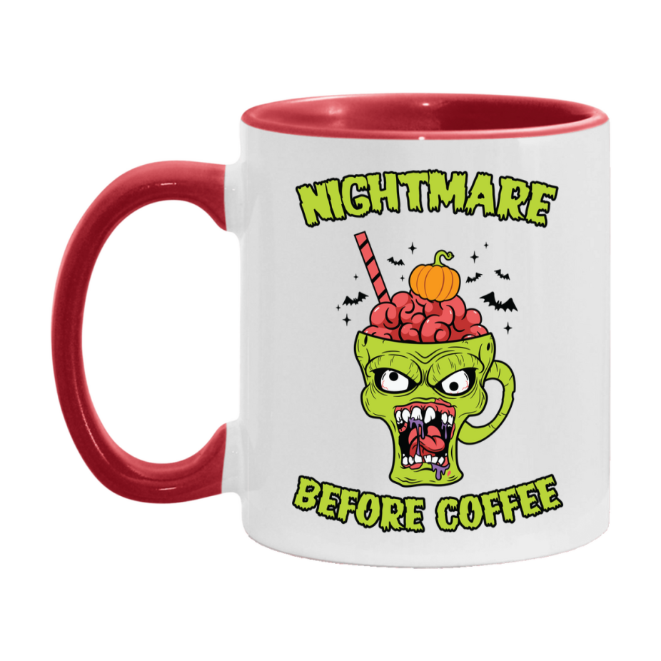 Funny Halloween Coffee Mug, White Ceramic Halloween Coffee Cup 11Oz Or 15Oz