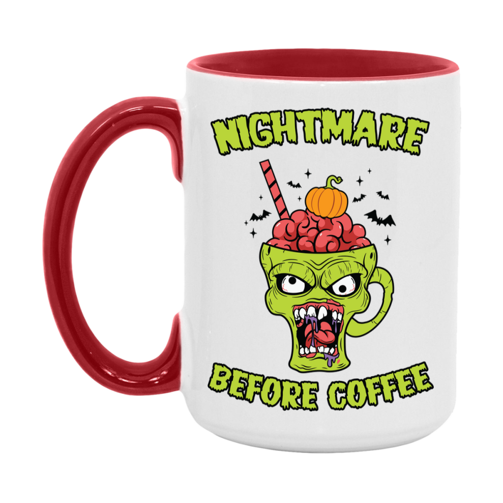 Funny Halloween Coffee Mug, White Ceramic Halloween Coffee Cup 11Oz Or 15Oz
