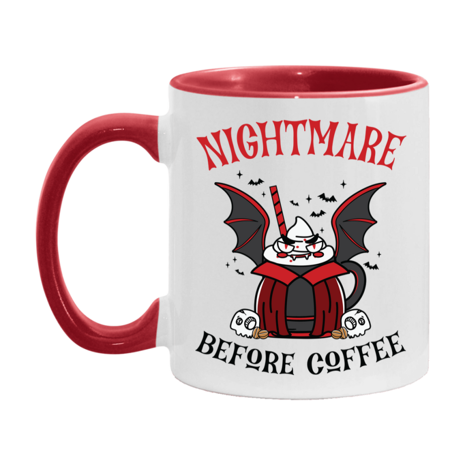 Funny Halloween Coffee Mug, White Ceramic Halloween Coffee Cup 11Oz Or 15Oz