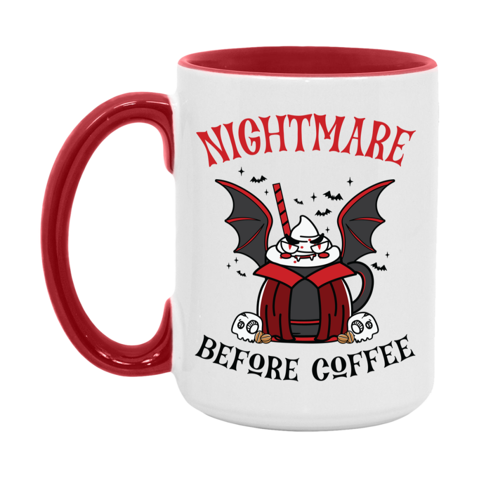 Funny Halloween Coffee Mug, White Ceramic Halloween Coffee Cup 11Oz Or 15Oz