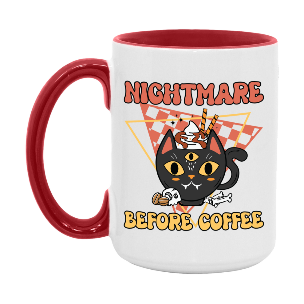 Funny Halloween Coffee Mug, White Ceramic Halloween Coffee Cup 11Oz Or 15Oz