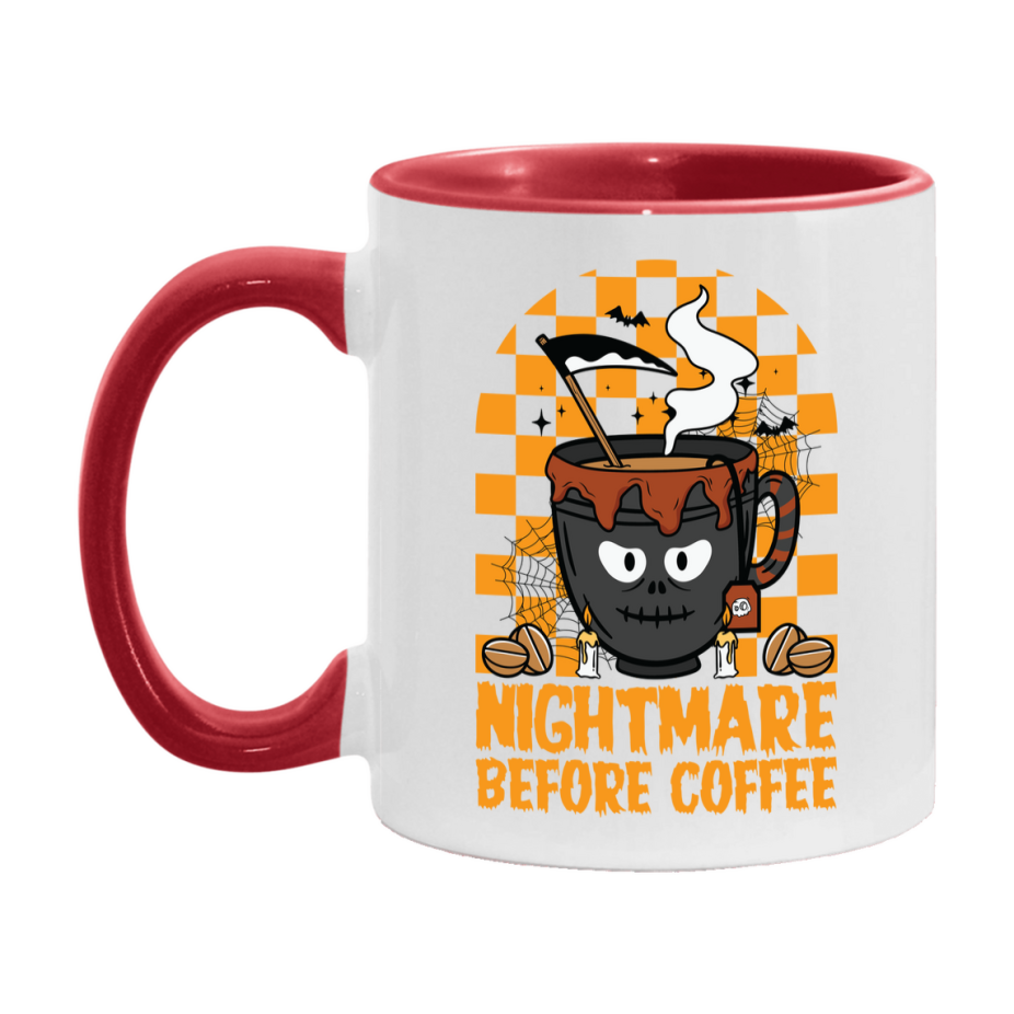 Funny Halloween Coffee Mug, White Ceramic Halloween Coffee Cup 11Oz Or 15Oz