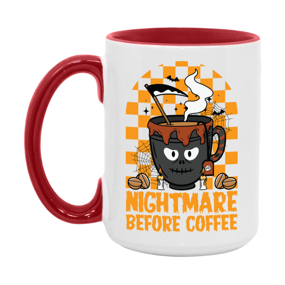 Funny Halloween Coffee Mug, White Ceramic Halloween Coffee Cup 11Oz Or 15Oz