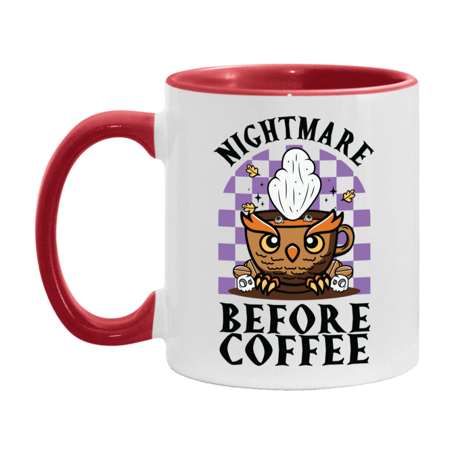 Funny Halloween Coffee Mug, White Ceramic Halloween Coffee Cup 11Oz Or 15Oz
