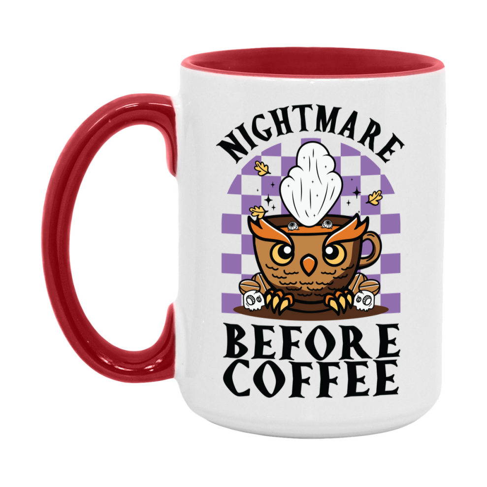 Funny Halloween Coffee Mug, White Ceramic Halloween Coffee Cup 11Oz Or 15Oz