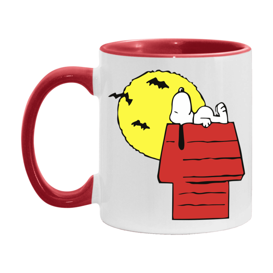 Peanuts Snoopy Halloween Mug, Snoopy Coffee Cup, Cute Halloween Coffee Mug, 11Oz Or 15Oz Ceramic