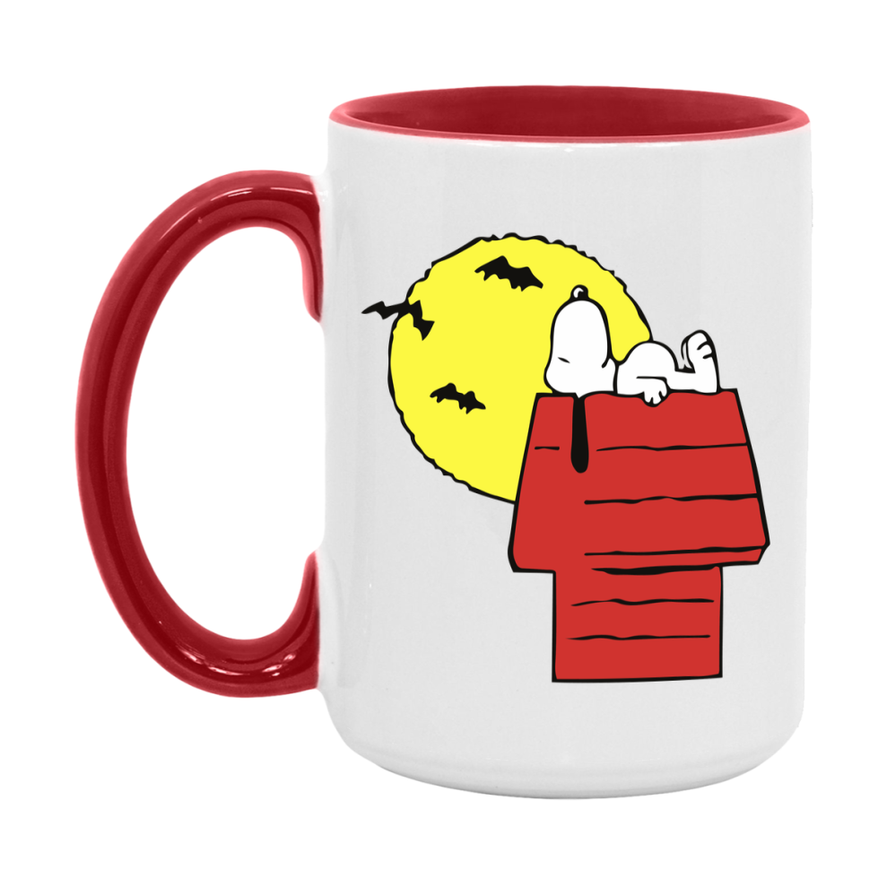 Peanuts Snoopy Halloween Mug, Snoopy Coffee Cup, Cute Halloween Coffee Mug, 11Oz Or 15Oz Ceramic