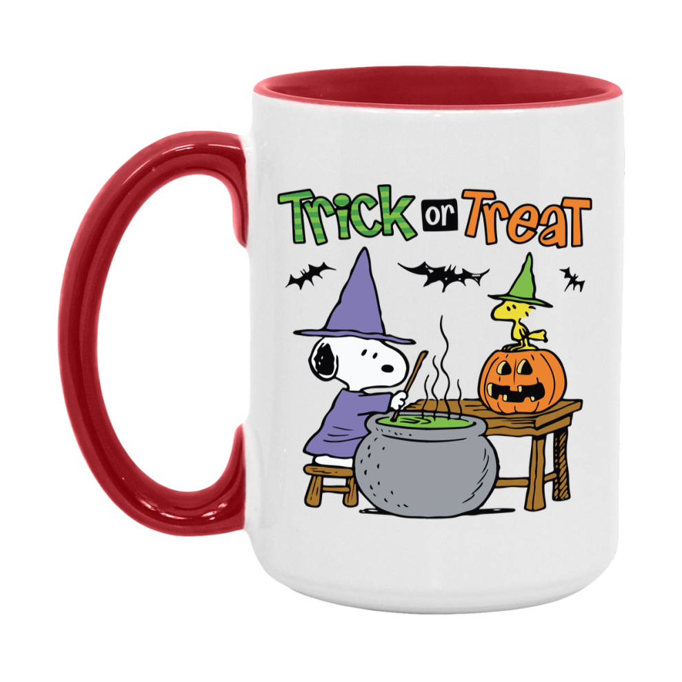 Peanuts Snoopy Halloween Mug, Snoopy Coffee Cup, Cute Halloween Coffee Mug, 11Oz Or 15Oz Ceramic
