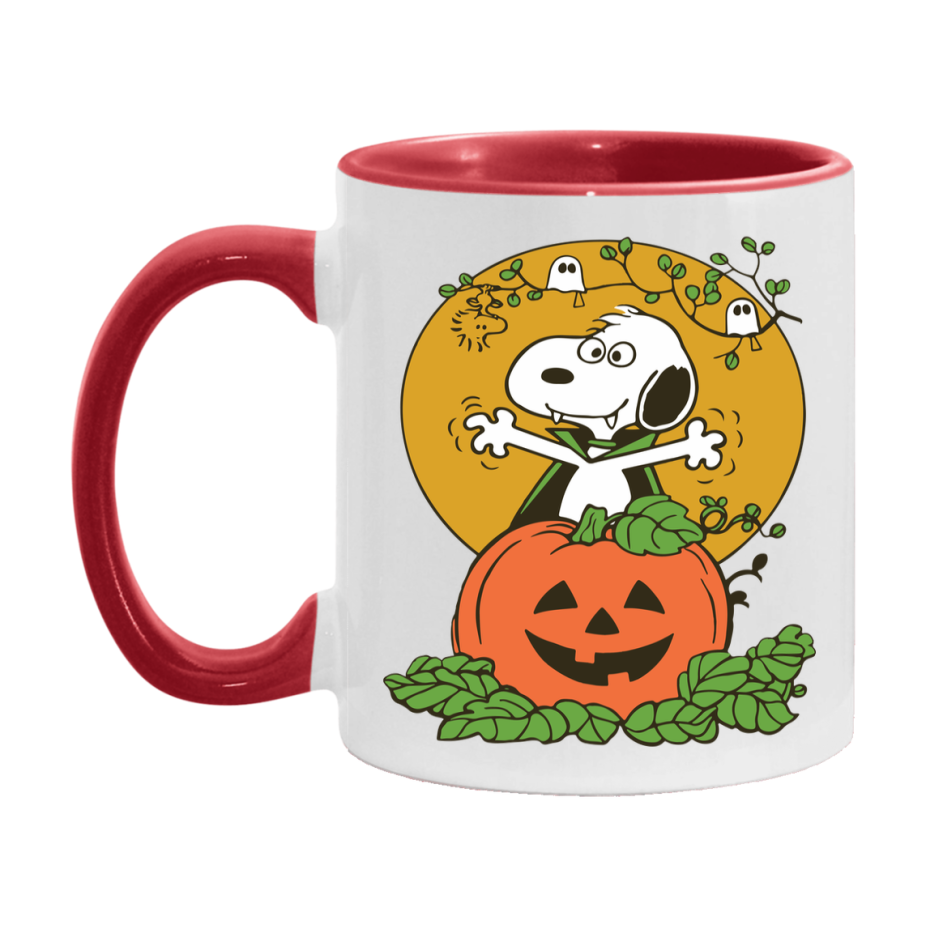 Peanuts Snoopy Halloween Mug, Snoopy Coffee Cup, Cute Halloween Coffee Mug, 11Oz Or 15Oz Ceramic