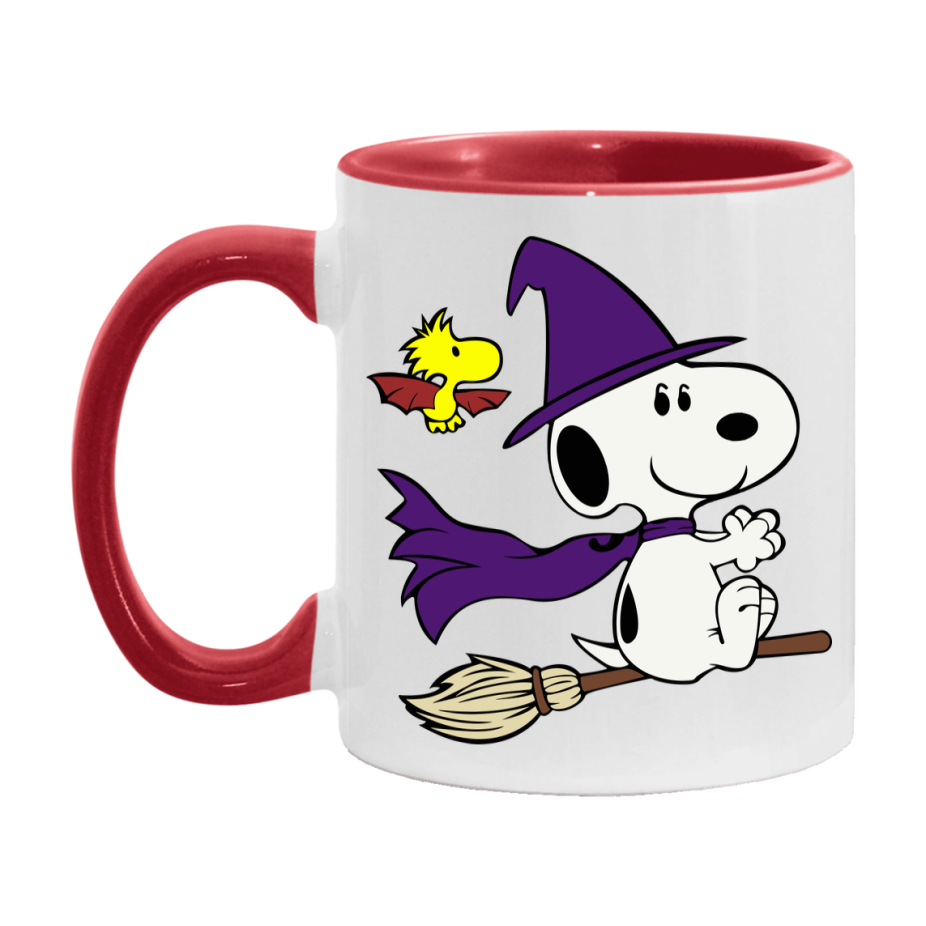 Peanuts Snoopy Halloween Mug, Snoopy Coffee Cup, Cute Halloween Coffee Mug, 11Oz Or 15Oz Ceramic