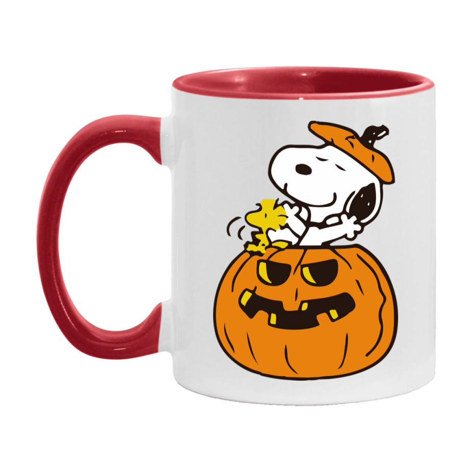 Peanuts Snoopy Halloween Mug, Snoopy Coffee Cup, Cute Halloween Coffee Mug, 11Oz Or 15Oz Ceramic