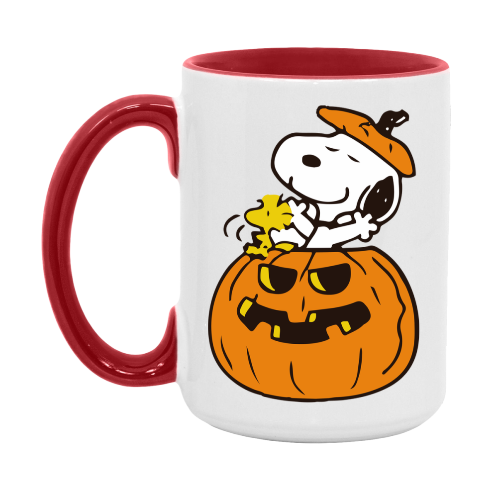 Peanuts Snoopy Halloween Mug, Snoopy Coffee Cup, Cute Halloween Coffee Mug, 11Oz Or 15Oz Ceramic