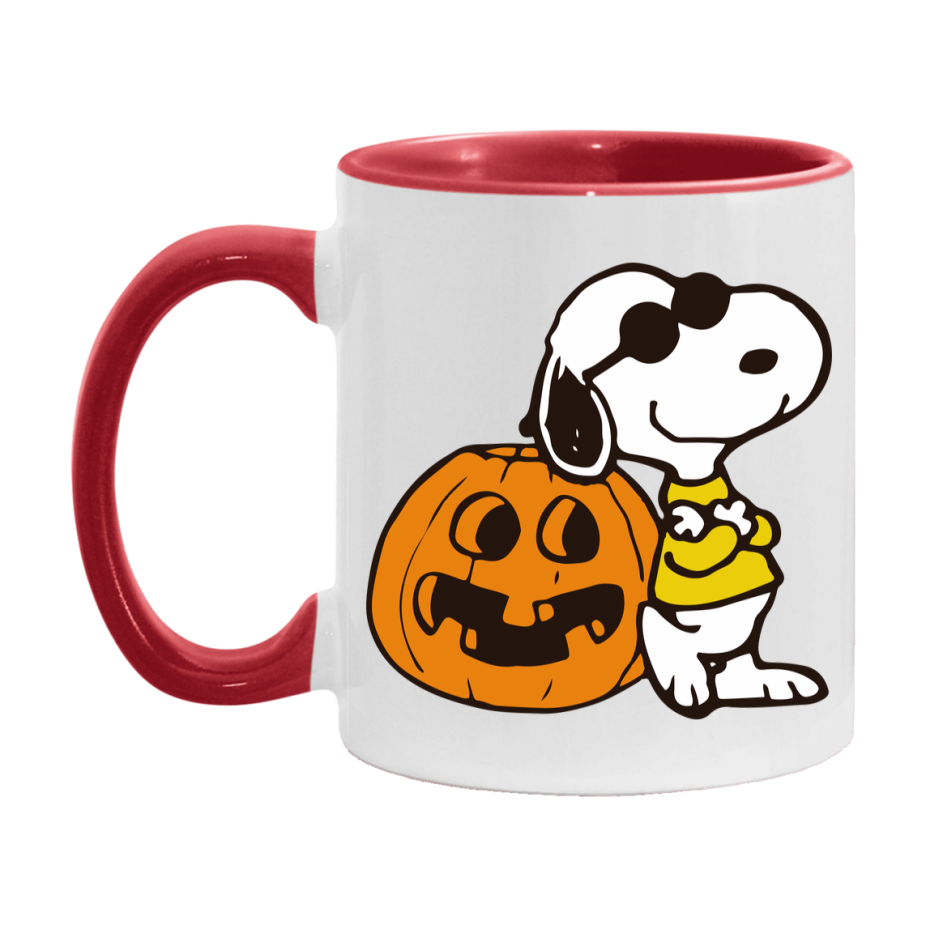 Peanuts Snoopy Halloween Mug, Snoopy Coffee Cup, Cute Halloween Coffee Mug, 11Oz Or 15Oz Ceramic