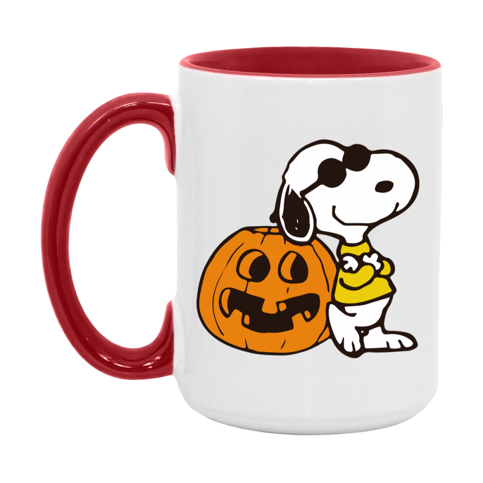 Peanuts Snoopy Halloween Mug, Snoopy Coffee Cup, Cute Halloween Coffee Mug, 11Oz Or 15Oz Ceramic