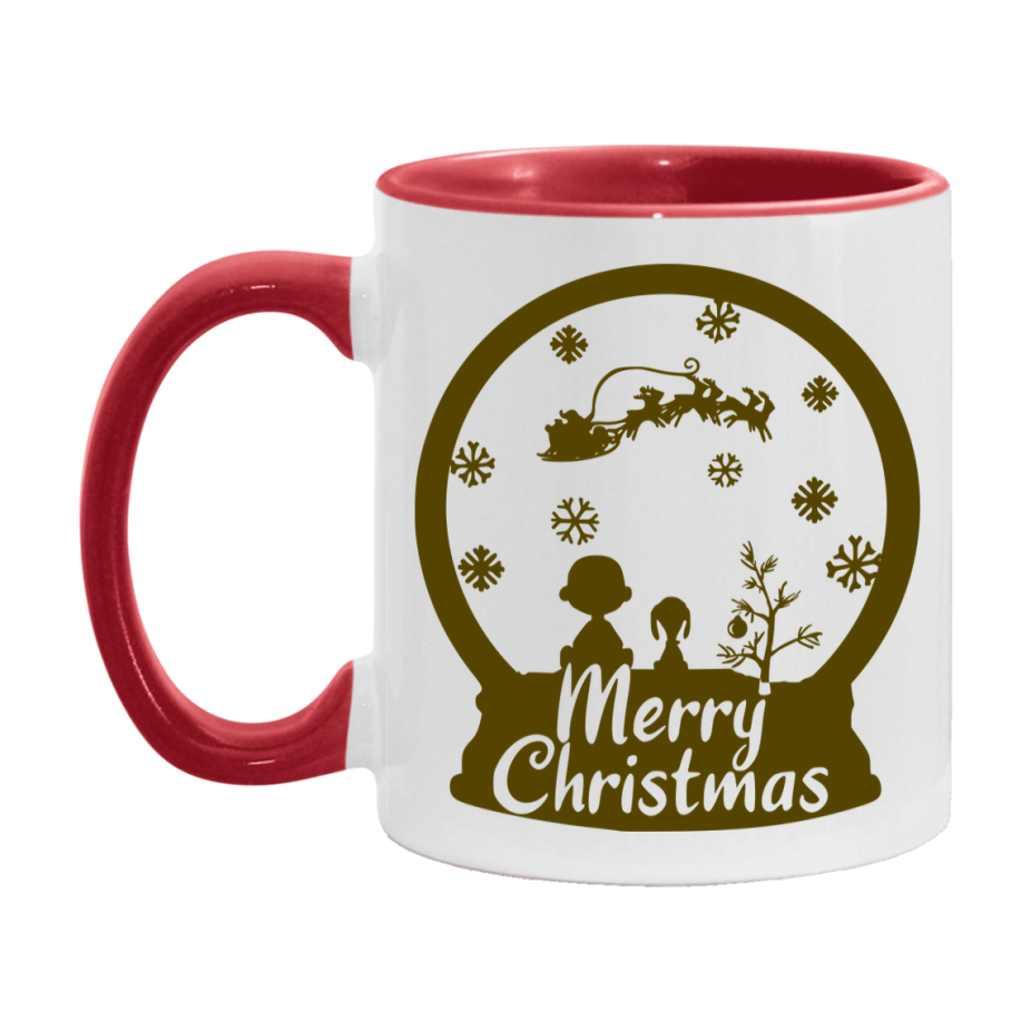 Peanuts Gang Christmas Mug, Snoopy Charlie Brown Holiday Coffee Cup, Ceramic Christmas Mug 11Oz Or 15Oz