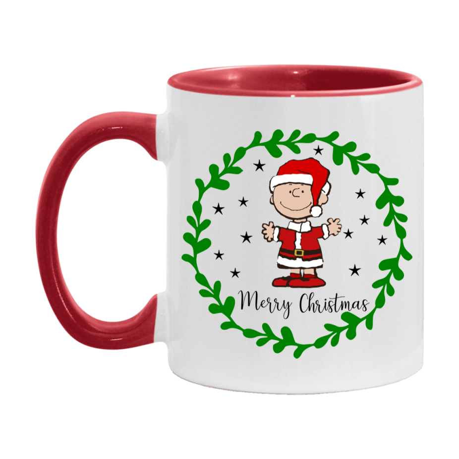 Peanuts Gang Christmas Mug, Snoopy Charlie Brown Holiday Coffee Cup, Ceramic Christmas Mug 11Oz Or 15Oz