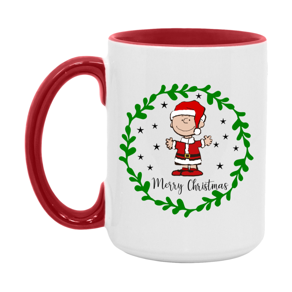 Peanuts Gang Christmas Mug, Snoopy Charlie Brown Holiday Coffee Cup, Ceramic Christmas Mug 11Oz Or 15Oz